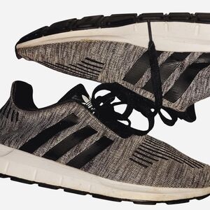 Adidas Black and Gray Size 5 Women's Sneakers